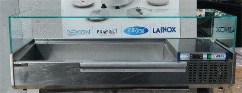 Βιτρίνα Σαλατών Επιτραπέζια Για 5x1/3Gn 130x38,5x46Cm AREX  Μεταχειρισμένη